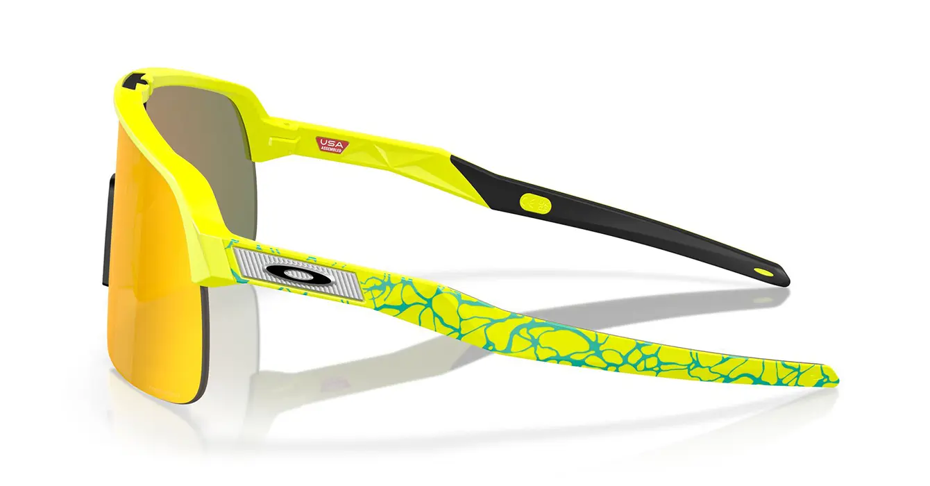 Oakley Sutro Lite (A) Matte Tennis Ball Yellow W/ Prizm Ruby (OO9463A-28) s39