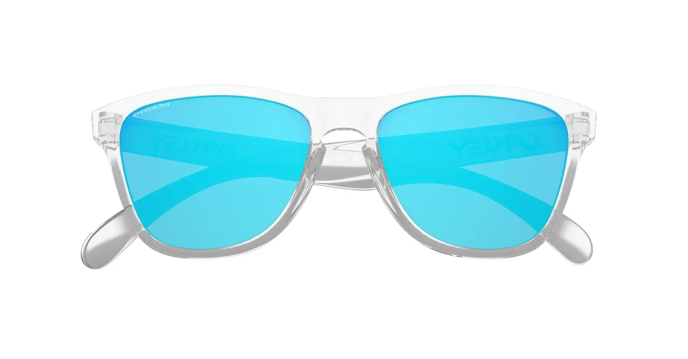 Oakley Frogskins XS Polished Clear W/ Prizm Sapphire (OJ9006-15) s53