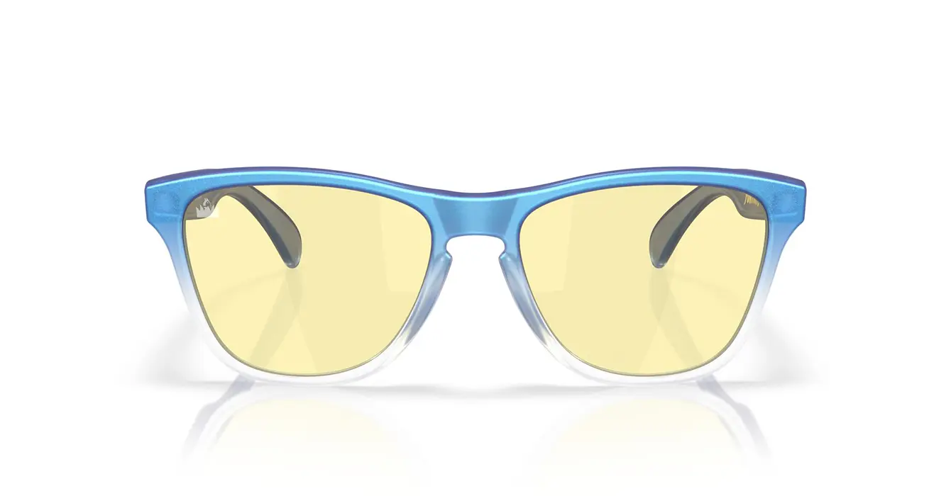 Oakley Frogskins XS Matte Cyan/Blue/Clear Shift Fade W/ Prizm Gaming (OJ9006-42) s53