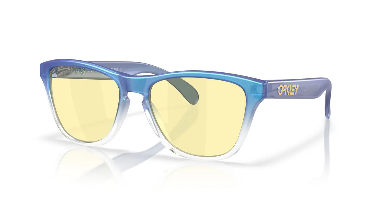 Oakley Frogskins XS Matte Cyan/Blue/Clear Shift Fade W/ Prizm Gaming (OJ9006-42) s53