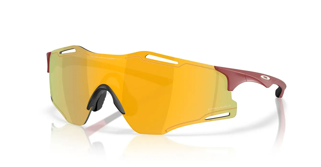 Oakley CYBR Zero Matte Iron Red W/ Prizm 24K (OO9512D-03) s39