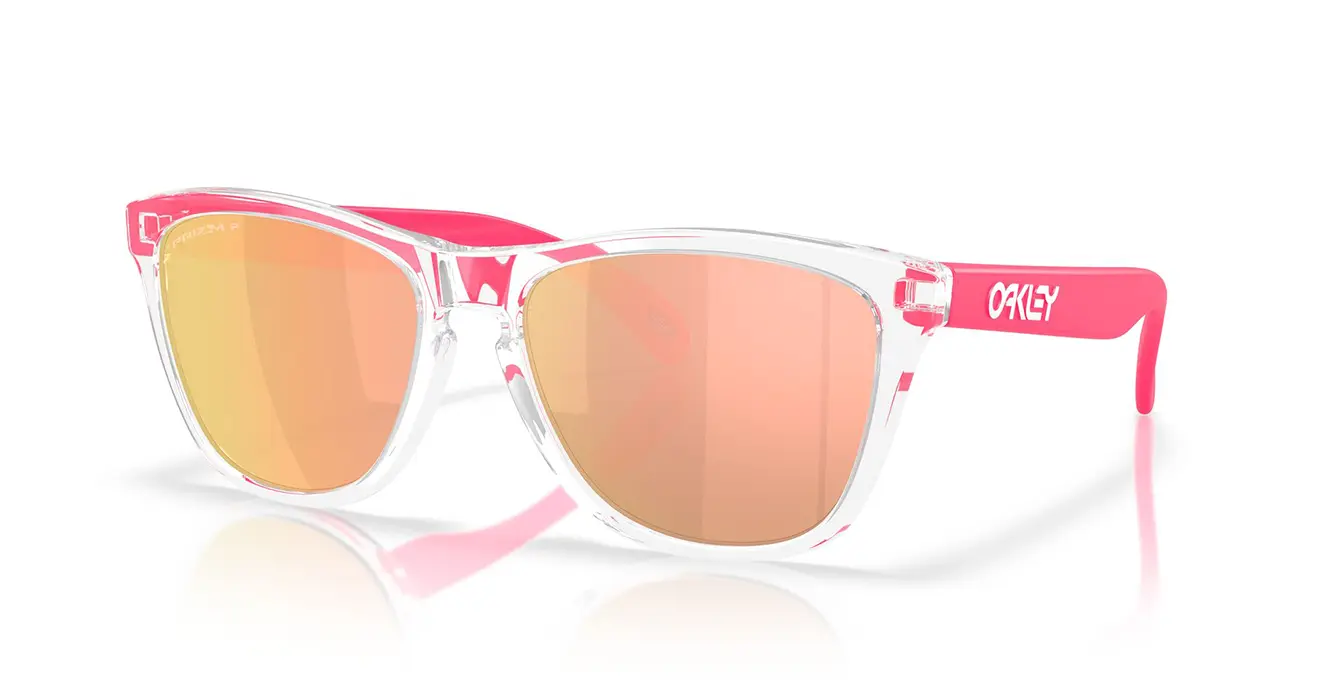 Oakley Frogskins (A) Clear W/ Prizm Rose Gold Polar (OO9245-F1) s54