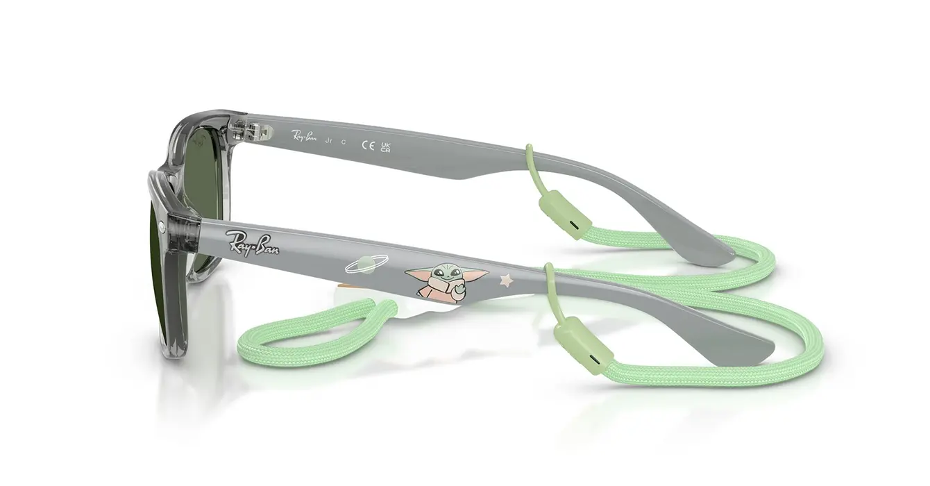 Ray-Ban RJ9052SF 7228/71 s50+Straps STAR WARS? ? Grogu Mini New Wayfarer