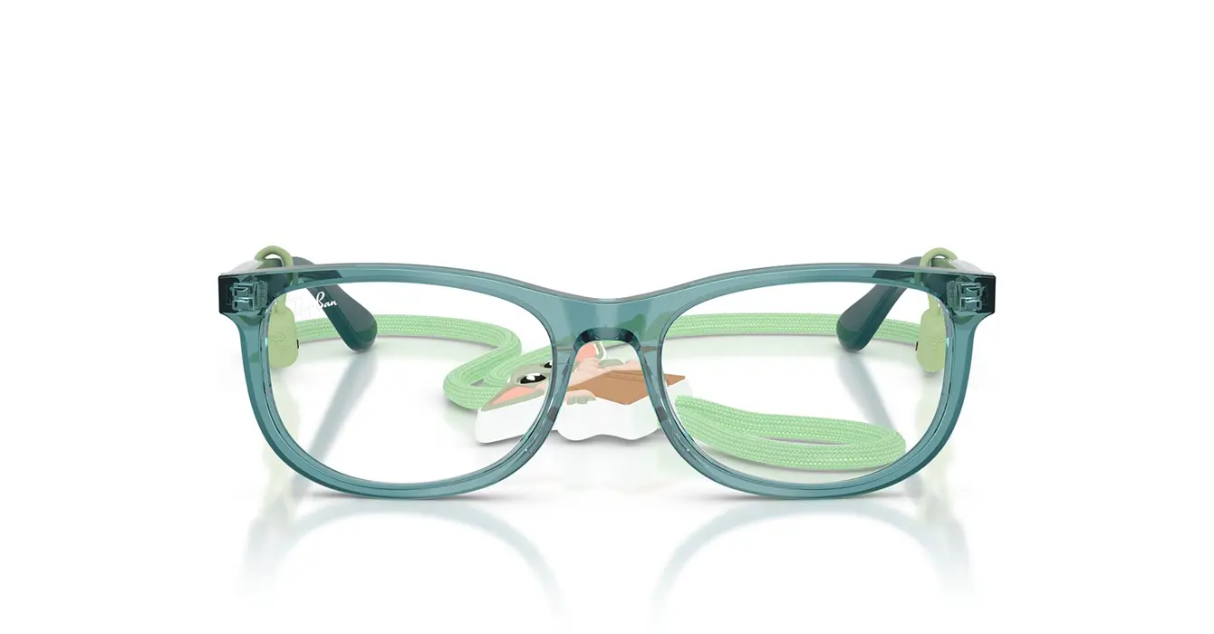 Ray-Ban RB1642F 7538 s48 + Strap STAR WARS? ? Grogu Mini New Wayfarer