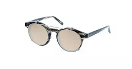 Linda Farrow LFL569 col 4 GREY HORN/WHITE GOLD/ROSE GOLD