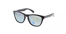 Oakley (A) Frogskins Matte Blk W/ Emerald Irid Polar (OO9245-43) s54