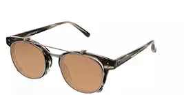 Linda Farrow LFL581 col 4 GREY HORN/WHITE GOLD/ROSE GOLD