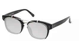 Linda Farrow LFL584 col 2 BLACK/WHITE GOLD/PLATINUM