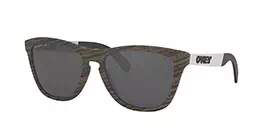 Oakley Prizm Polarized Frogskins Mix (A) Woodgrain W/prizm Blk Polar (OO9428F-04) s55