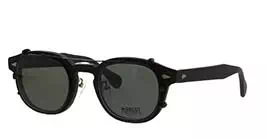 Moscot Lemtosh MP Matte Black s49 + Clip On Matte Black