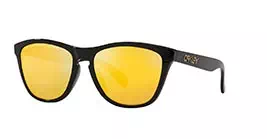 Oakley Prizm Polarized Frogskins (A) Polished Blk W/ Prizm 24K Polar (OO9245-C0) s54