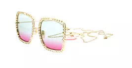 Gucci GG1033S 003 s57 + Chain w/ Heart Pendant